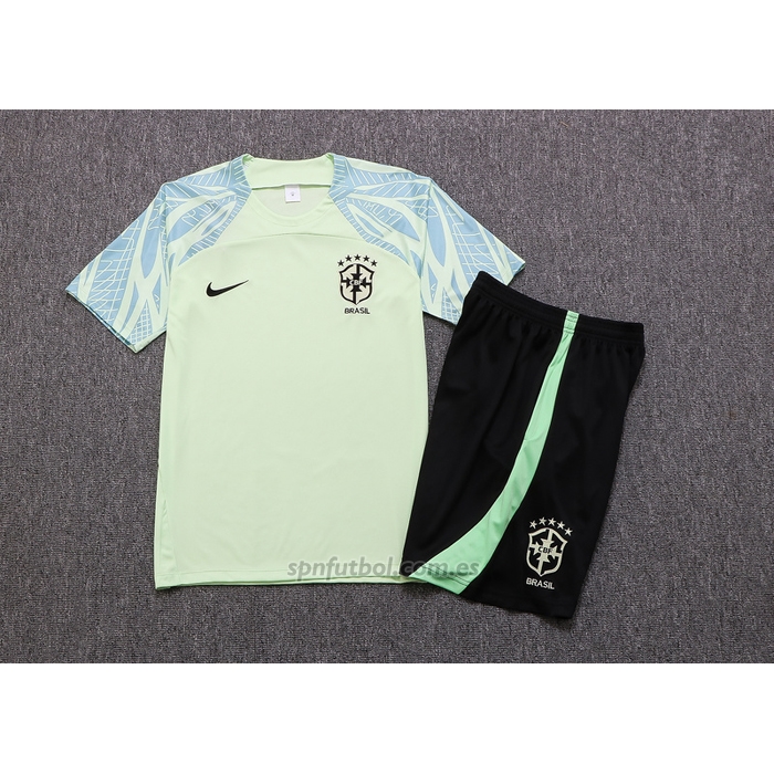 Chandal del Brasil Manga Corta 2022-2023 Verde - Pantalon Corto